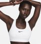 Nike Swoosh Medium Support padded sport-bh Wit - Thumbnail 1