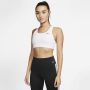 Nike Swoosh Non-padded sport-bh met medium ondersteuning Wit - Thumbnail 3