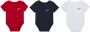 Nike Swoosh Rompertje voor baby's (3-6 maanden 3 stuks) Meerkleurig - Thumbnail 1
