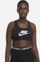 Nike Sport BH Swoosh Medium-Support Non-Padded Graphic Sports Bra - Thumbnail 2