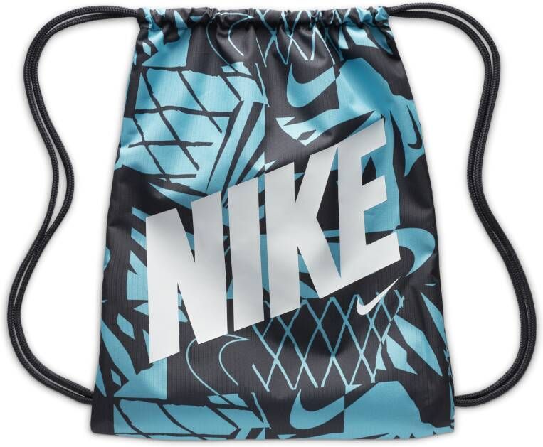 Nike Tas met trekkoord voor kids (12 liter) Grijs