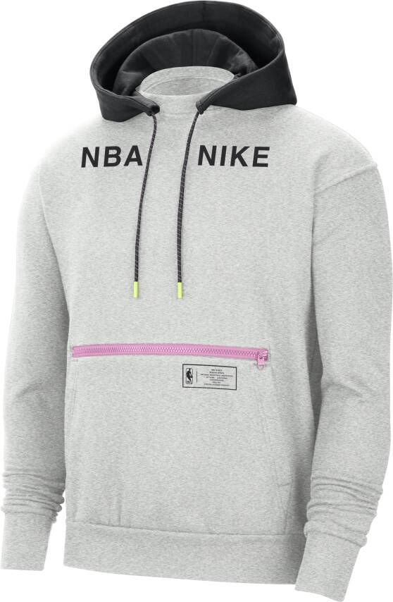 Nike Team 31 Courtside NBA-fleecehoodie voor heren Grijs