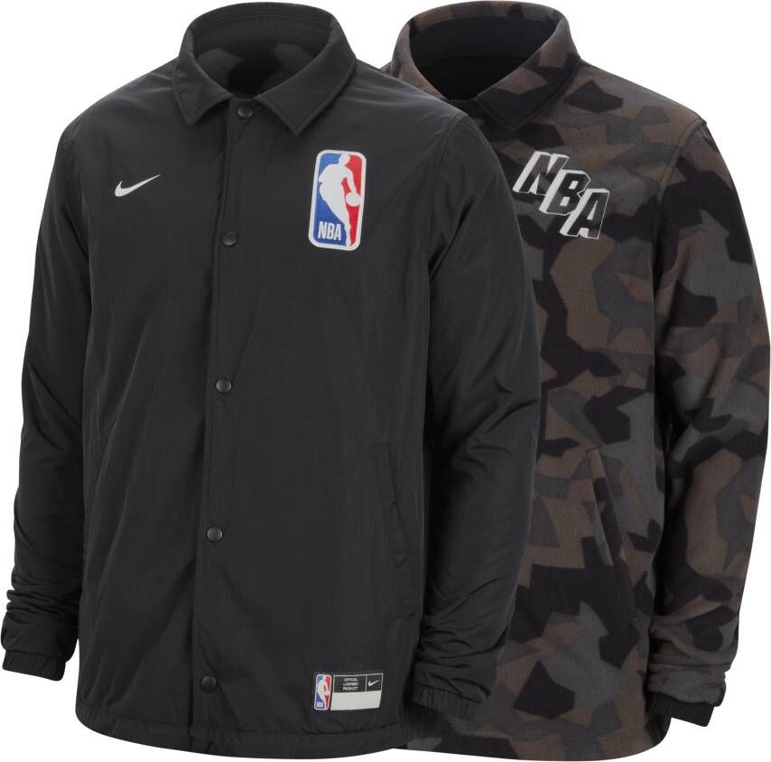 Nike NBA Team 31 Courtside Reversiebele Jas Black Heren