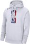 Nike NBA Fleece Essential Hoodie Wit White Heren - Thumbnail 1