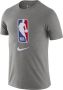 Nike NBA Logo T-shirt grijs melange Gray Heren - Thumbnail 1