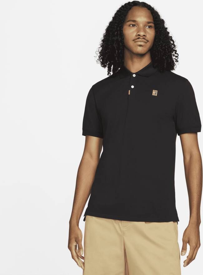 Nike The Polo met aansluitende pasvorm voor heren Zwart