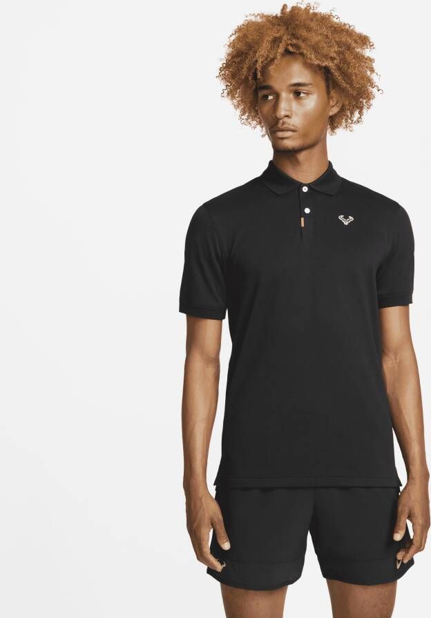 Nike The Polo Rafa Polo met aansluitende pasvorm voor heren Zwart