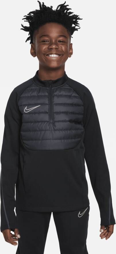 Nike Therma-FIT Academy voetbaltrainingstop voor kids Zwart