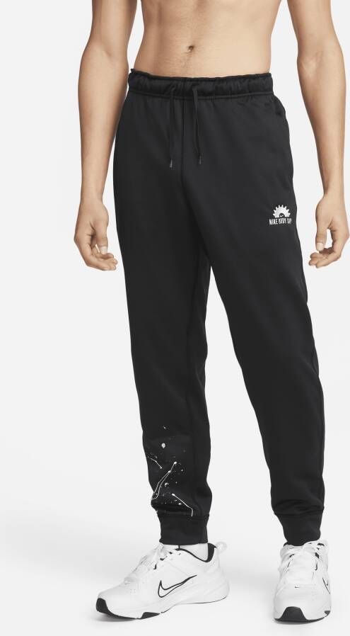 Nike Therma-FIT Fitnessbroek van fleece voor heren Zwart