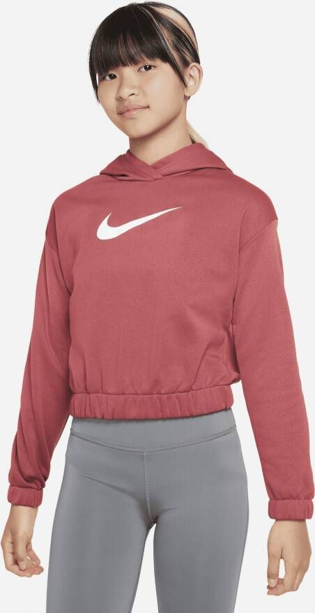 Nike Therma-FIT Hoodie voor meisjes Rood