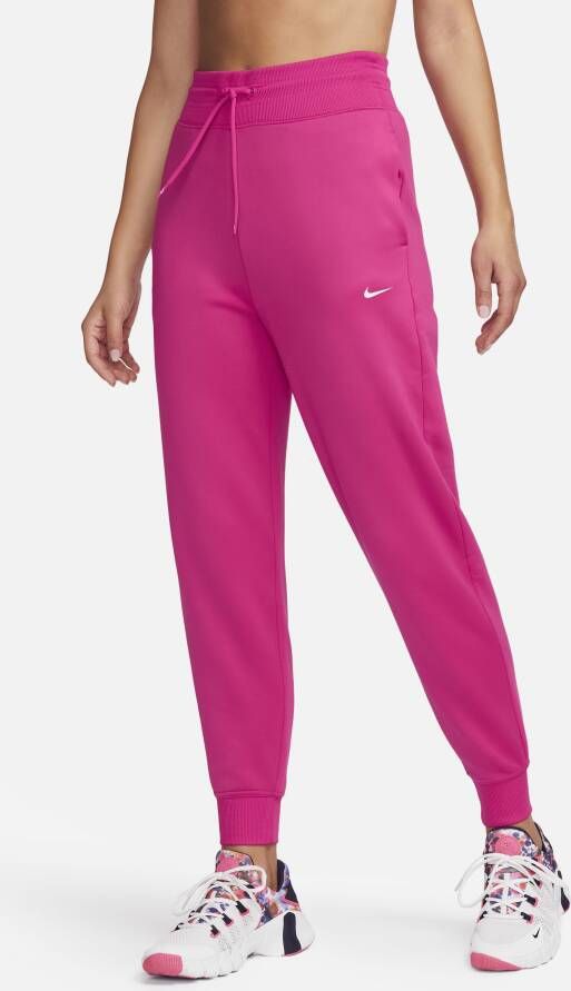 Nike Therma-FIT One 7 8-joggingbroek met hoge taille voor dames Roze