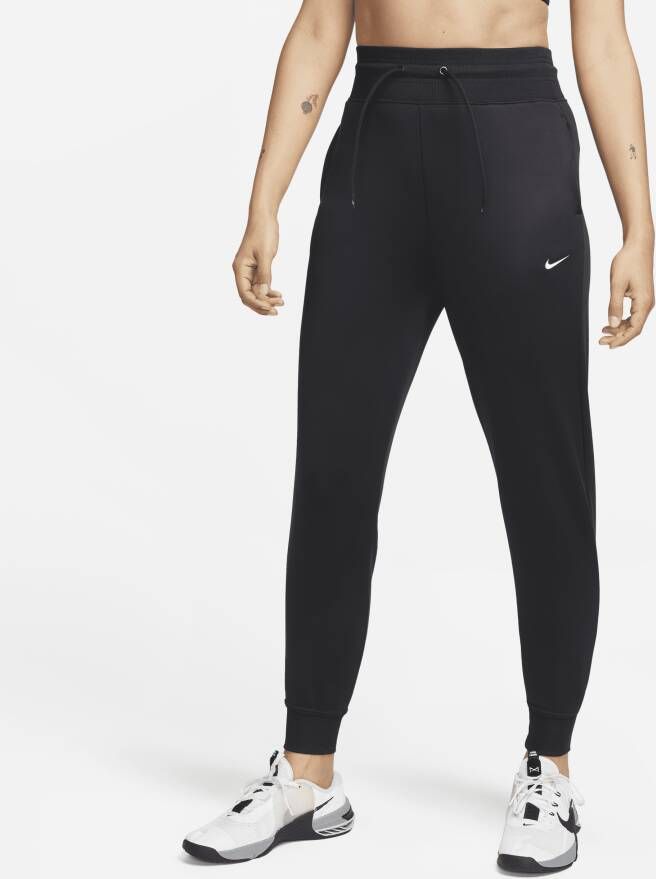 Nike Therma-FIT One 7 8-joggingbroek met hoge taille voor dames Zwart