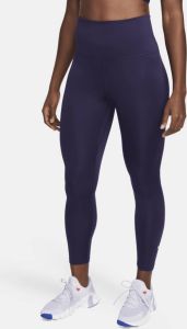 Nike Therma-FIT One 7 8-legging met hoge taille voor dames Paars