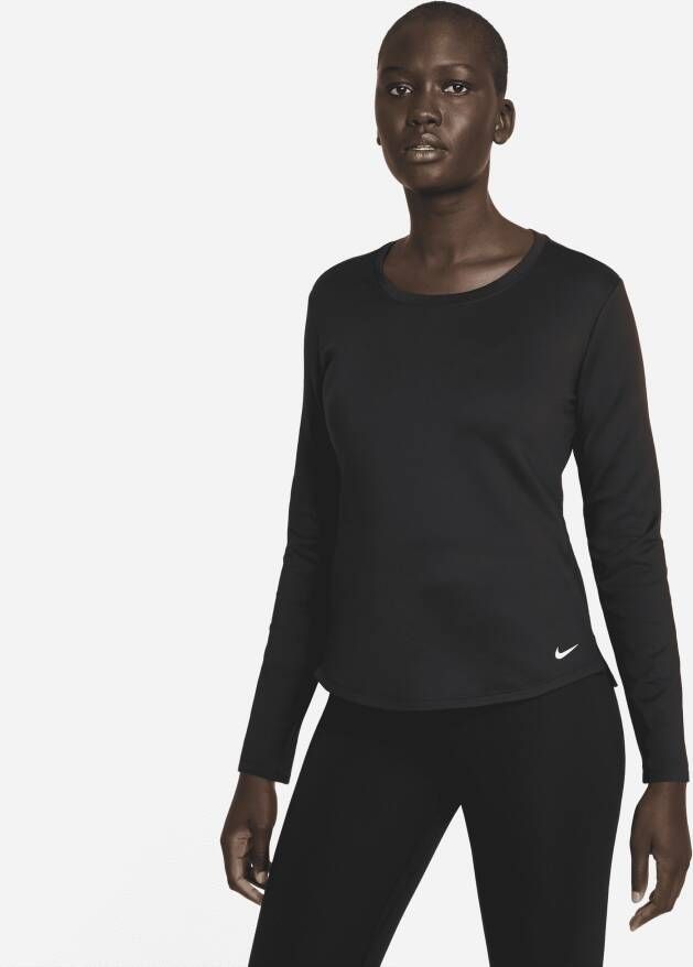 Nike Therma-FIT One Damestop met lange mouwen Zwart