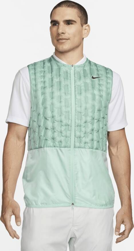 Nike Therma-FIT Repel golfbodywarmer met dons en rits voor heren Groen