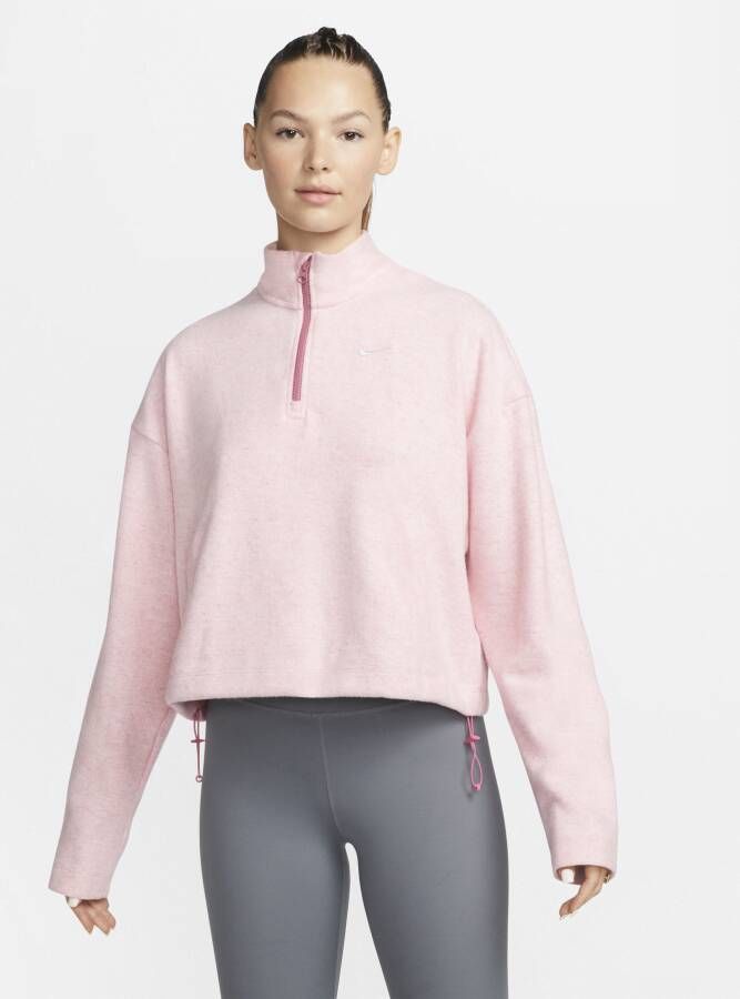 Nike Therma-FIT Top met halflange rits voor dames Roze