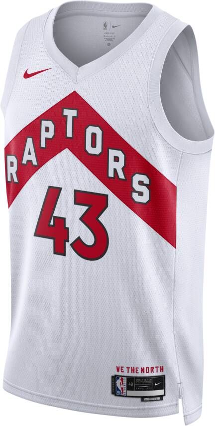 Nike Toronto Raptors Association Edition 2022 23 Dri-FIT Swingman NBA-jersey voor heren Wit