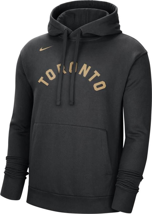 Nike Toronto Raptors City Edition NBA-fleecehoodie voor heren Zwart