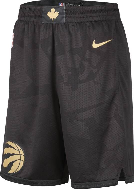 Nike Toronto Raptors City Edition Swingman NBA-herenshorts met Dri-FIT Zwart