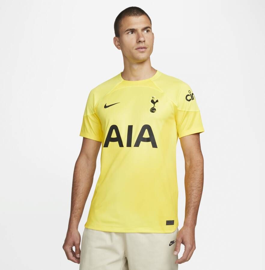Nike Tottenham Hotspur 2022 23 Stadium Goalkeeper voetbalshirt met Dri-FIT voor heren Geel