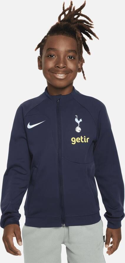 Nike Tottenham Hotspur Academy Pro Knit voetbaljack voor kids Blauw