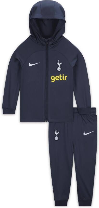 Nike Tottenham Hotspur Strike Dri-FIT trainingspak met capuchon voor baby's peuters Blauw