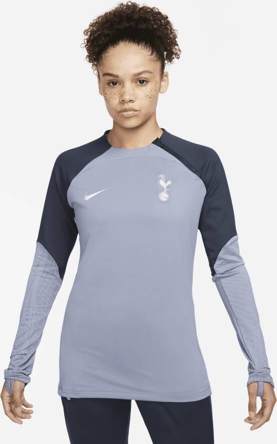 Nike Tottenham Hotspur Strike Dri-FIT voetbaltrainingstop met ronde hals voor dames Paars