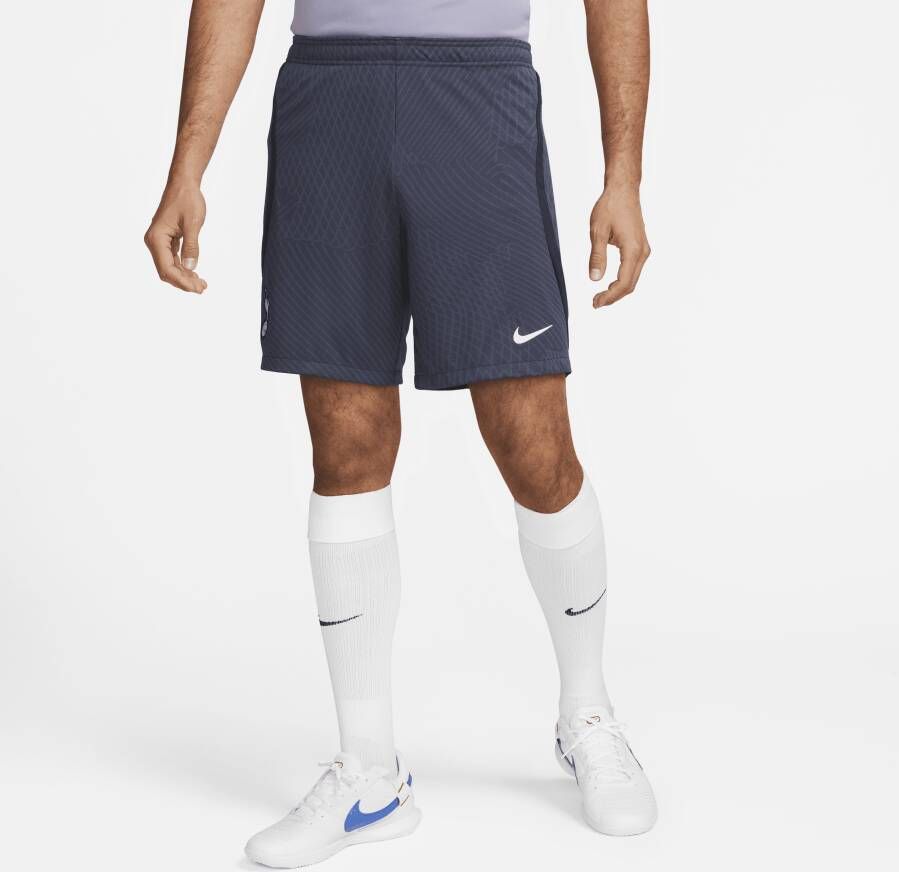Nike Tottenham Hotspur Strike knit voetbalshorts met Dri-FIT voor heren Blauw