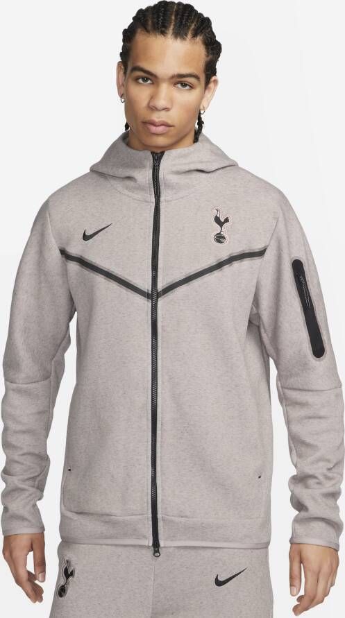 Nike Tottenham Hotspur Tech Fleece Windrunner Derde hoodie met rits over de hele lengte voor heren Bruin