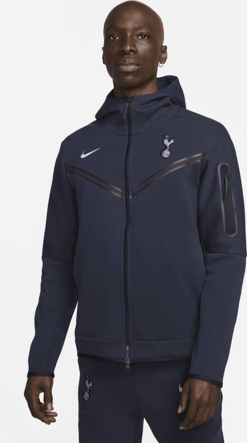 Nike Tottenham Hotspur Tech Fleece Windrunner hoodie met rits over de hele lengte voor heren Blauw