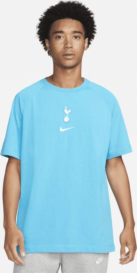 Nike Tottenham Hotspur Travel Voetbaltop met korte mouwen voor heren Blauw