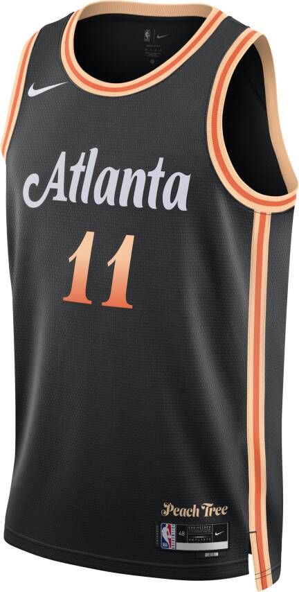 Nike Trae Young Atlanta Hawks City Edition Swingman NBA-jersey met Dri-FIT Zwart