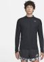 Nike Trail Dri-FIT hardlooptop met lange mouwen voor heren Zwart - Thumbnail 1