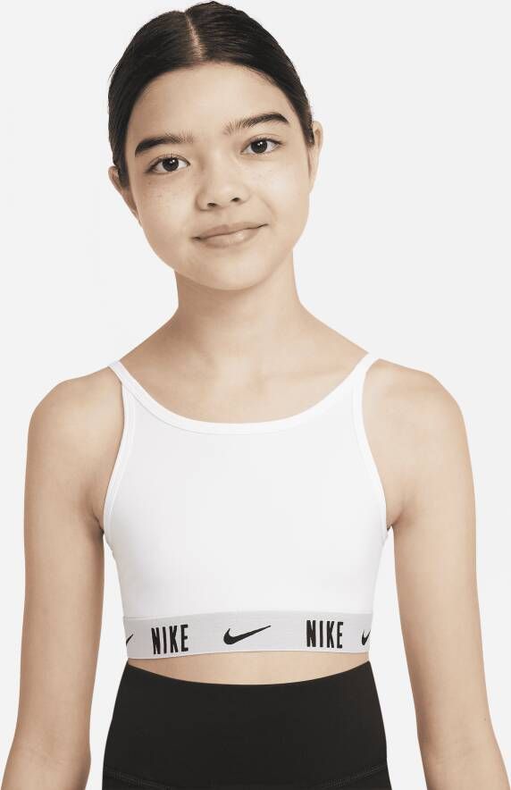 Nike Trophy Sport-bh voor meisjes Wit