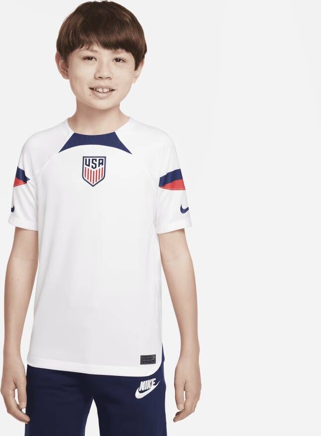 Nike USMNT 2022 23 Stadium Thuis Dri-FIT voetbalshirt voor kids Wit
