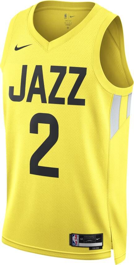 Nike Utah Jazz Icon Edition 2022 23 Dri-FIT Swingman NBA-jersey voor heren Geel