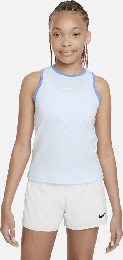 Nike Victory Dri-FIT tennistanktop voor meisjes Blauw