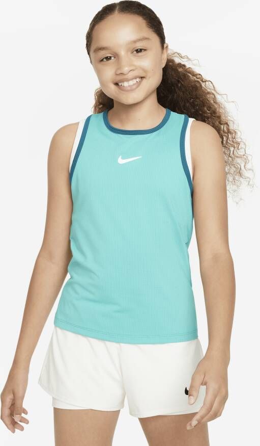 Nike Victory Dri-FIT tennistanktop voor meisjes Groen