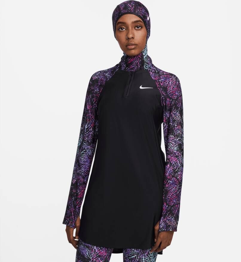 Nike Victory Zwemtuniek met volledige bedekking voor dames Zwart