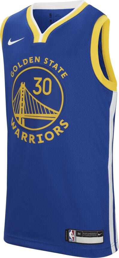 Nike Warriors Icon Edition Swing NBA-jersey voor kids Blauw