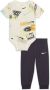 Nike Wild Air Printed Bodysuit and Pants Set tweedelige rompertjesset voor baby's Grijs - Thumbnail 1