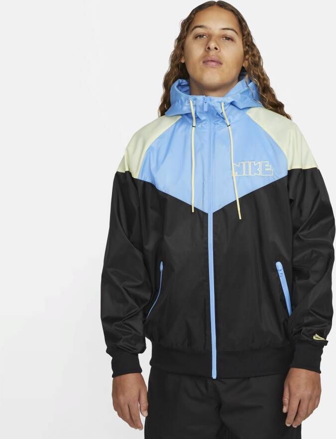 Nike Windrunner Geweven herenjack met voering Zwart