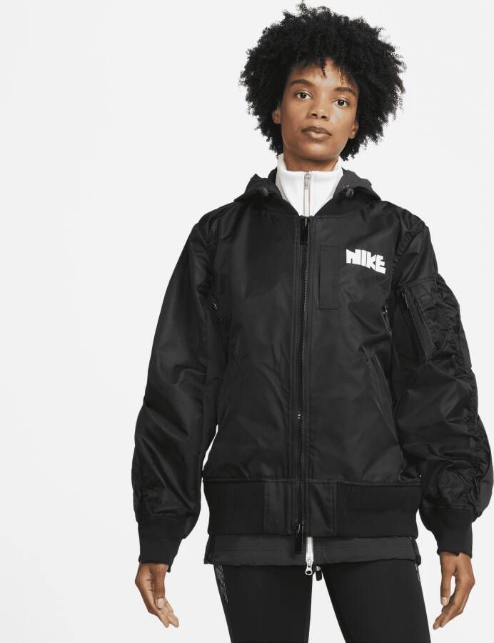 Nike x sacai Damesjack Zwart