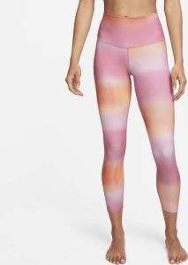 Nike Yoga 7 8-legging met hoge taille voor dames Roze