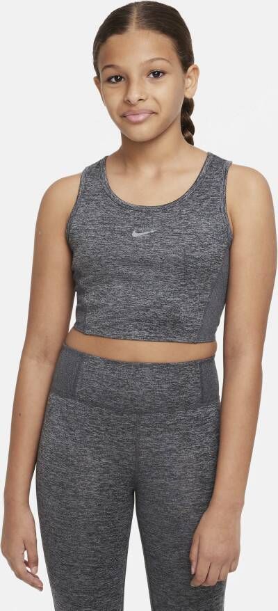 Nike Yoga Dri-FIT tanktop voor meisjes Grijs