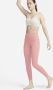 Nike Zenvy 7 8-legging met iets ondersteunende hoge taille voor dames Roze - Thumbnail 1