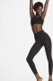 Nike Zenvy 7 8-legging met hoge taille voor dames Zwart - Thumbnail 1