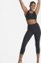 Nike Zenvy Kortere Legging met iets ondersteunende hoge taille voor dames Zwart - Thumbnail 1