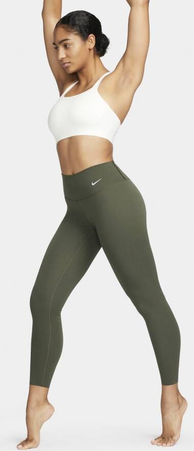 Nike Zenvy Legging met volledige lengte en iets ondersteunende halfhoge taille voor dames Groen
