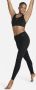 Nike Zenvy Legging met volledige lengte en iets ondersteunende halfhoge taille voor dames Zwart - Thumbnail 1